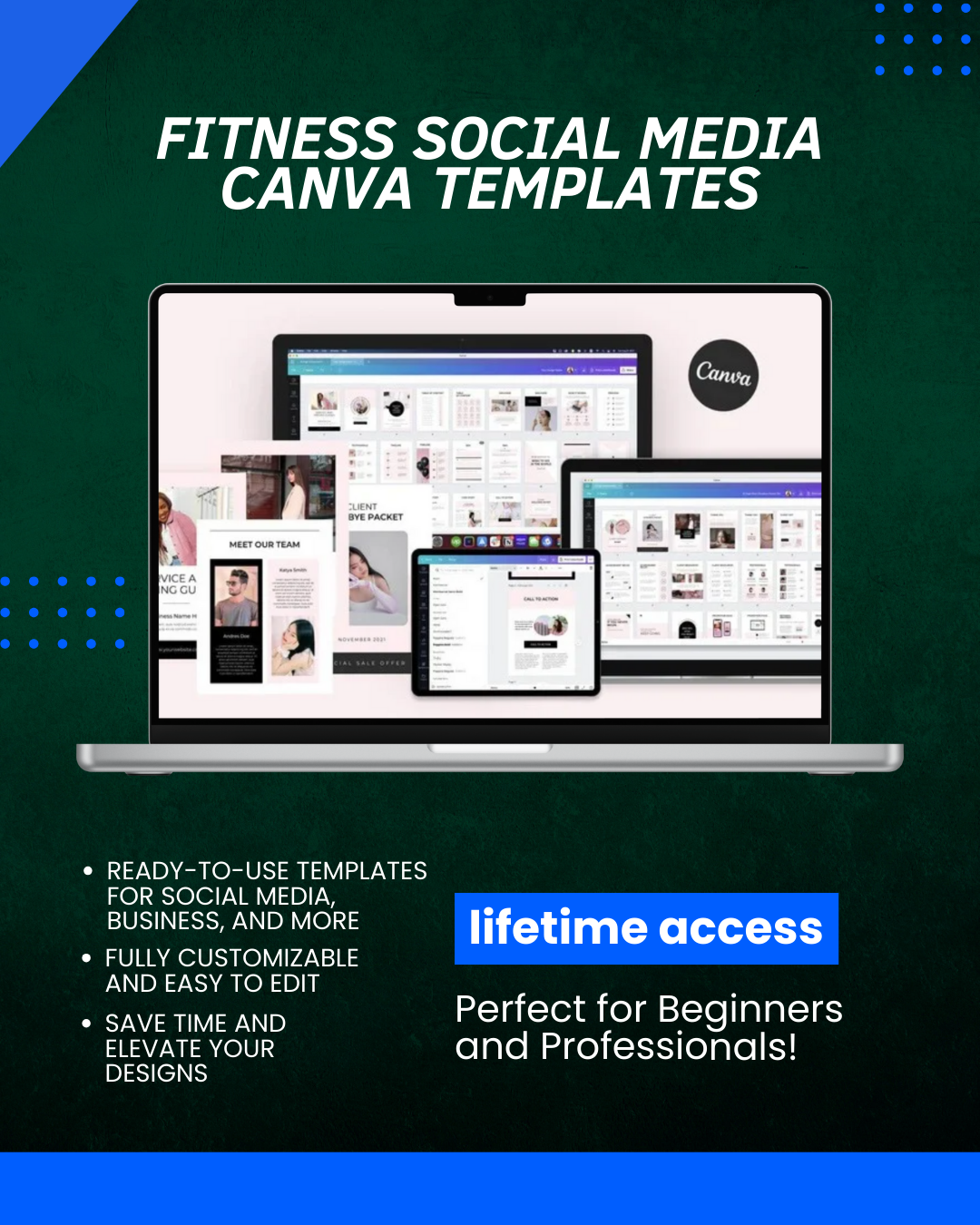 Fitness Social Media Canva Templates