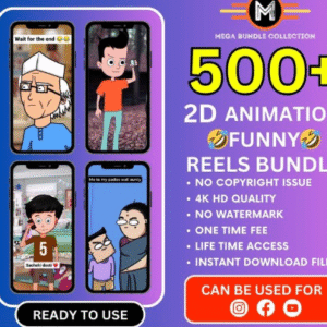 500+ Comedy Animation Reels Bundle